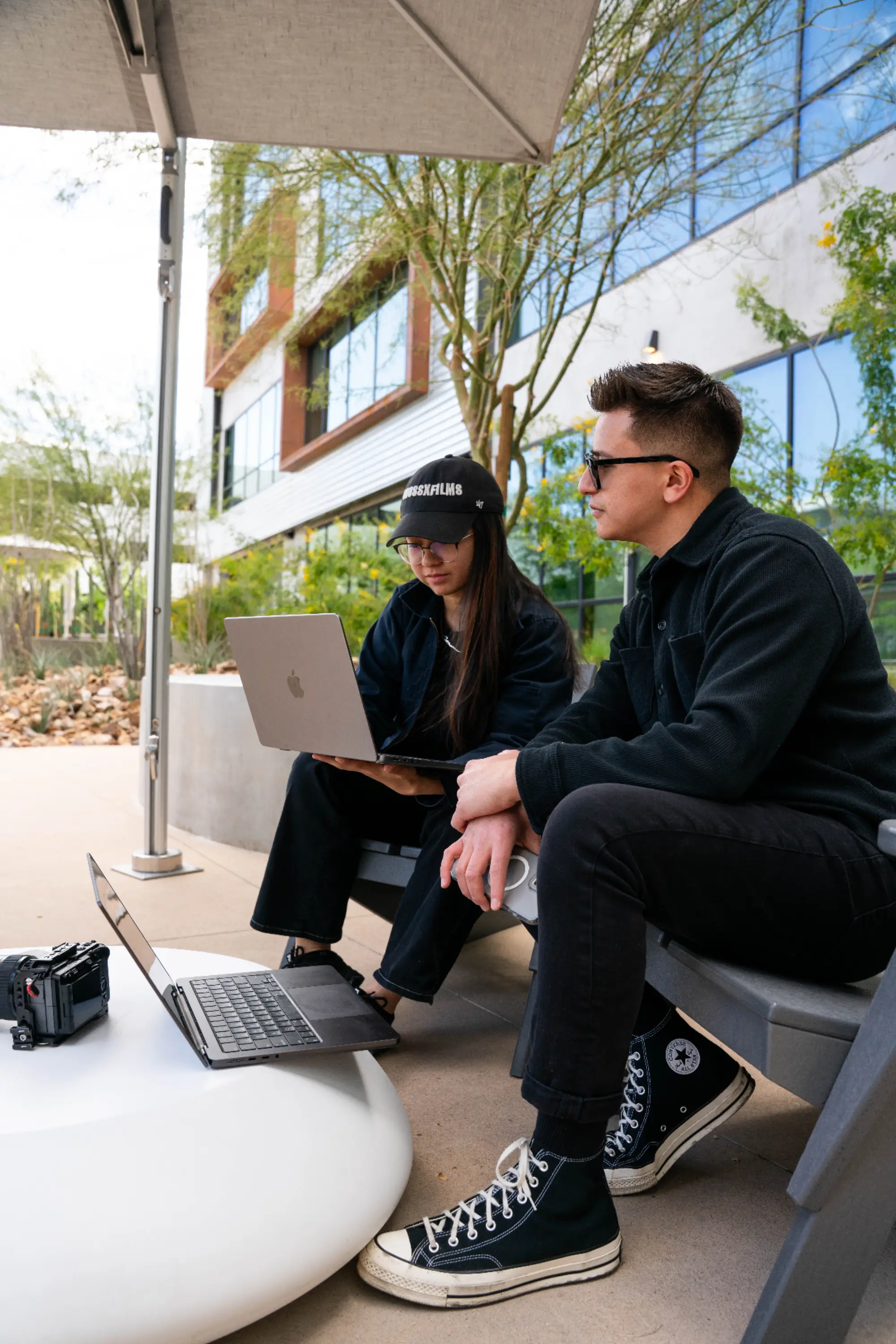 Melina and Christian, founders of Cross X Agency in Las Vegas