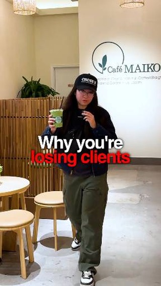 Cross X Agency branded cap in Cafe MAIKO with a client loss hook reel